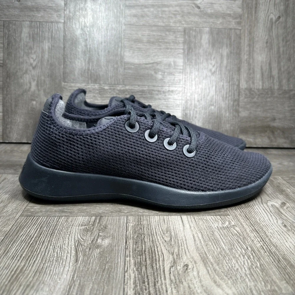 Allbirds Tree Runners Mens 8 Charcoal Grey Sustainable Breathable Mesh NEW